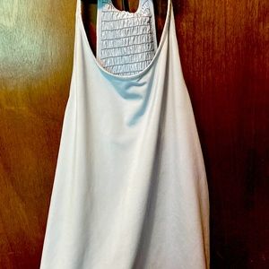 Under Armour, light blue sleeveless tank,